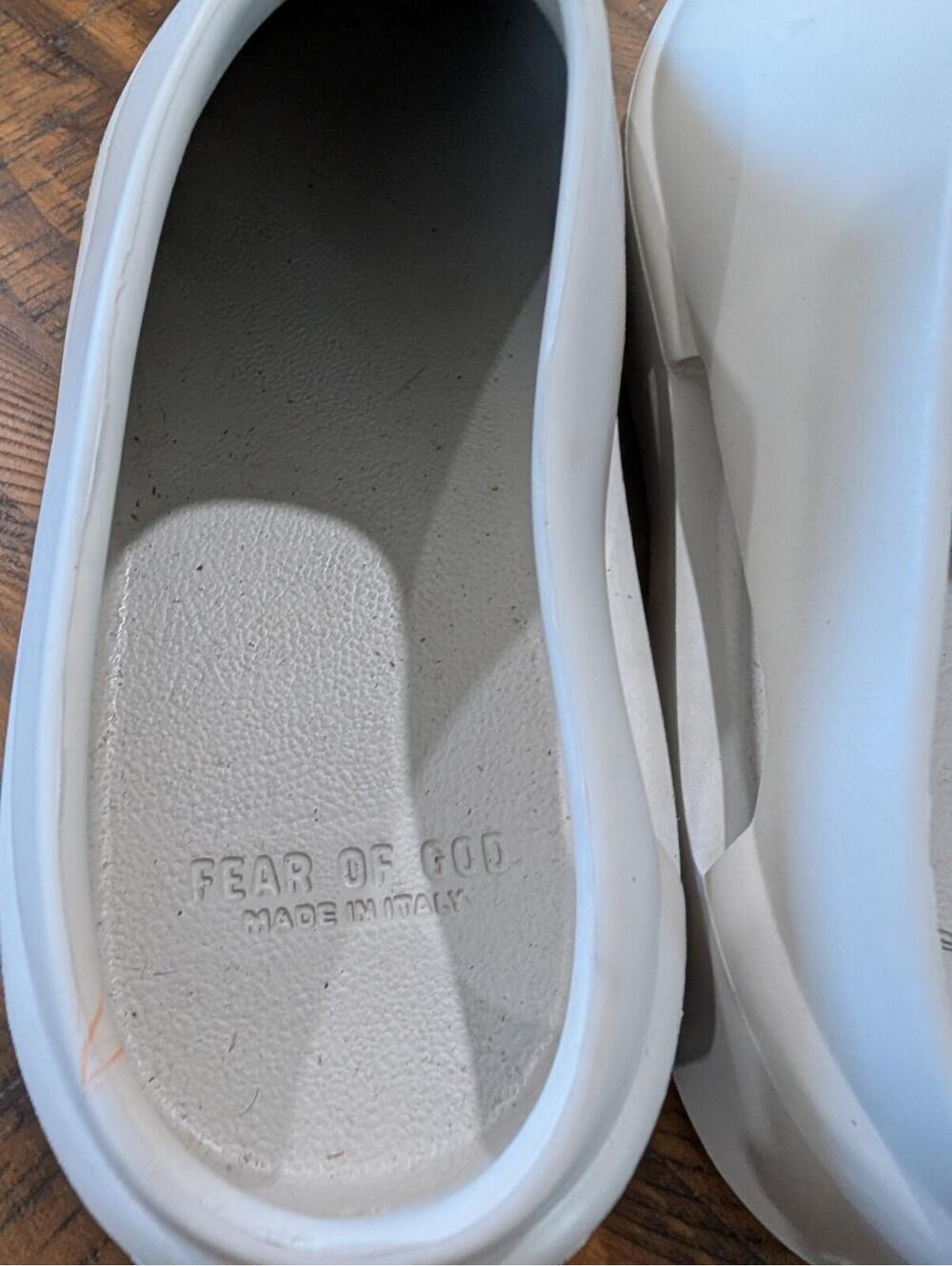 Fear of God The California Slip On Gray Foam Sandals Slides Mens 46 US 12 13 - Picture 4 of 8